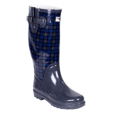 Women's Plaid Rain Boots + FREE SHIPPING .